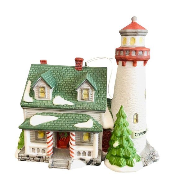 Department 56 New England Village Ornament Craggy Cove Lighthouse Incl Box 98739 - Picture 2 of 11
